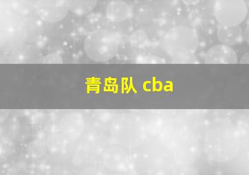 青岛队 cba